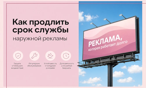 Как продлить срок службы наружной рекламы в Ялте