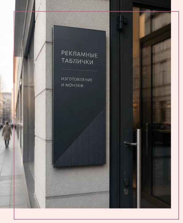 Рекламные таблички в Ялте по цене от 4597 р. | Аванза-Ялт