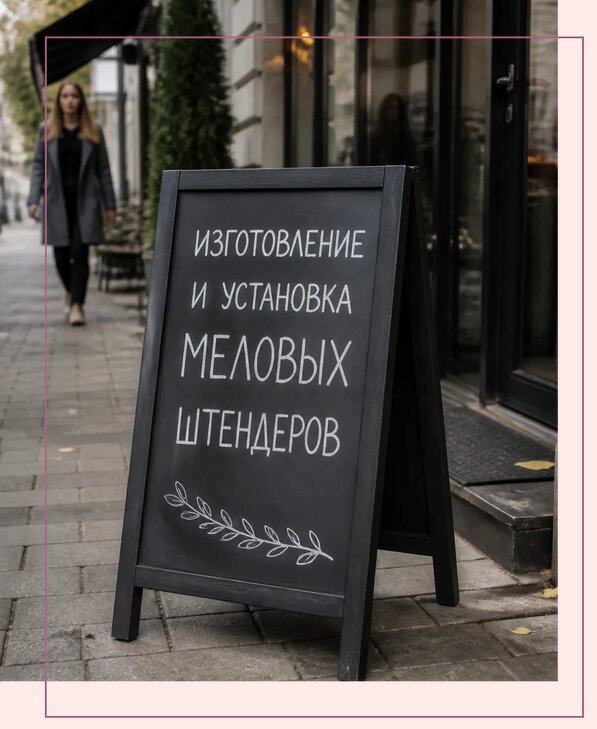 Меловые штендеры в Ялте по цене от 6640 р. | Аванза-Ялт